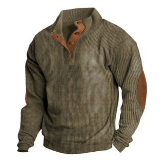 Flynn - Ribbed Button Sweater