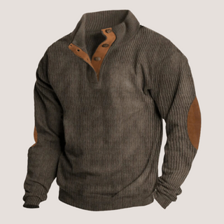 Flynn - Ribbed Button Sweater