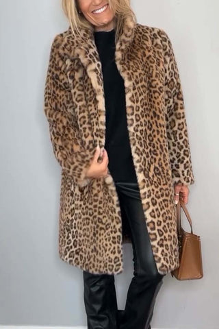 Leah - Leopard Print Coat